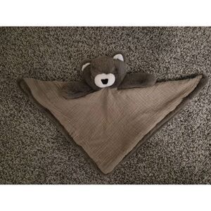 Stephan Baby Cuddle Bud Brown Bear Blankie 11" inches blanket/toy